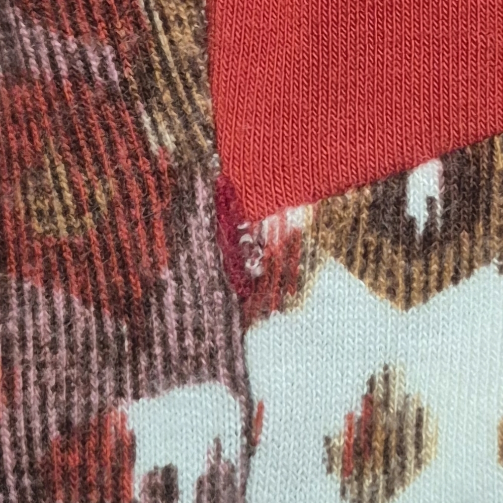 Fairy Fashion 🧵 MYCO ANNA Boho Red Midi Dress sz M - Picture 9 of 9